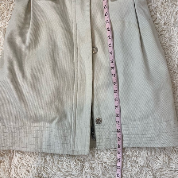 Marc by Marc Jacobs Fur trimmed Lined Pea Coat zip up cream size XS pockets - Picture 11 of 11